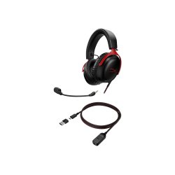 HyperX Cloud 3 Kabling Headset Sort Rd