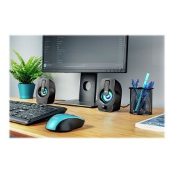 Trust Gemi RGB H�jttalere Sort